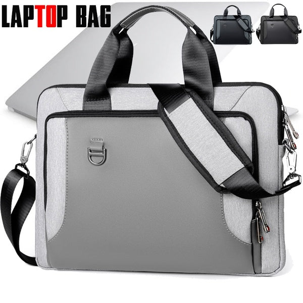 Business Men's Notebook Briefcase For 13.3 15 16 Inch Laptop Crossbody Bag PU+Oxford Shoulder Bags Travel Office Ladies Handbags
