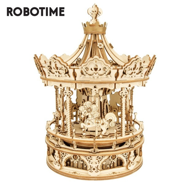 Robotime Rokr Music Box 3D Wooden Puzzle Game Assembly Model Building Kits Toys for Children Kids Birthday Gifts