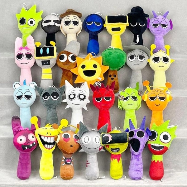 Sprunki Plush Toys Sprunki Incredibox Plush Doll Sprunki Game Cartoon Pillow Kids Birthday Gifts Stuffed Dolls Christmas Gift