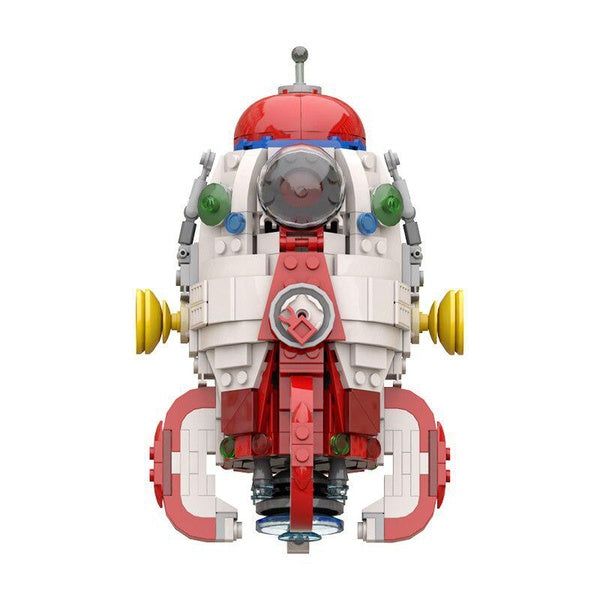 Anime Pikmin Captain Olimar S. S. Dolphin Delivery Ship Building Block Kit Space Rocket Freight Aircraft Brick Model Toy Kid Gift