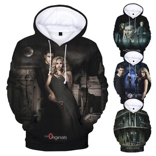 The Originals 3D Imprimé À Capuche Sweats Hommes Femmes Mode Casual Pull Série TV Harajuku Streetwear Vampire Imprimer Hoodies