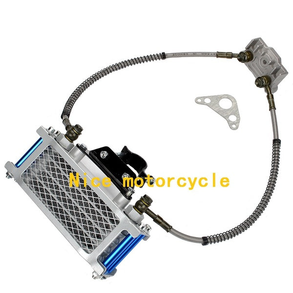 Refit Dirt Pit Bike Oil Cooler Cooling Radiator Engine Kit Universal For 125 140cc Motorcycle ATV