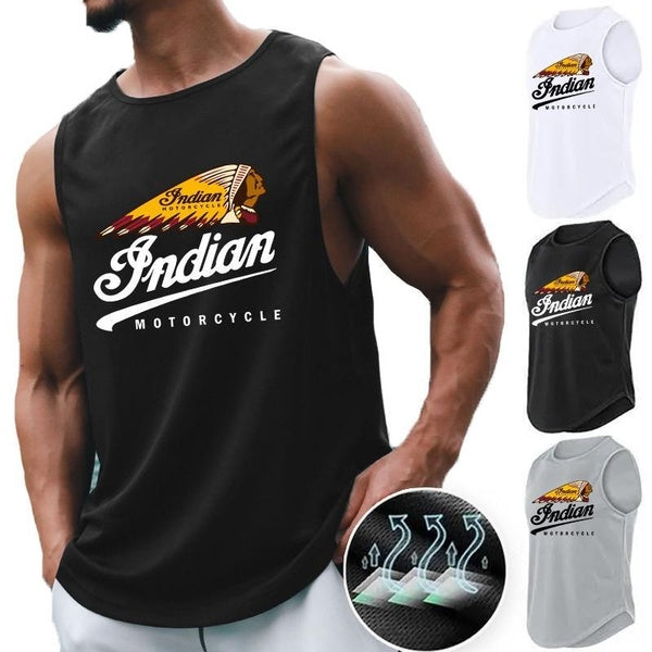 Men's Sleeveless Fitness T-shirt Fashion Mens Muscle Training Vest Workout & Get Fit Tank Top Men Sports Tops Man Blouse