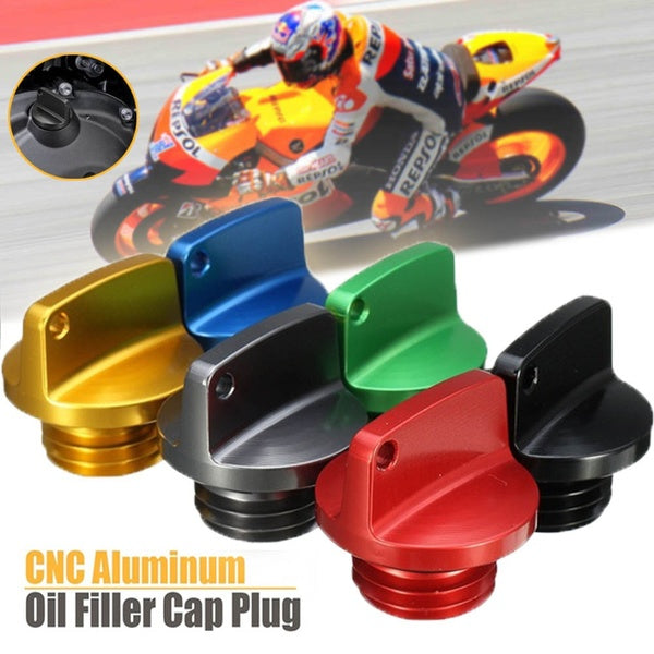 6 Color CNC Aluminum Universal Motorcycle Oil Filler Cap Plug Screw Racing Engine Tank Cover Replacement