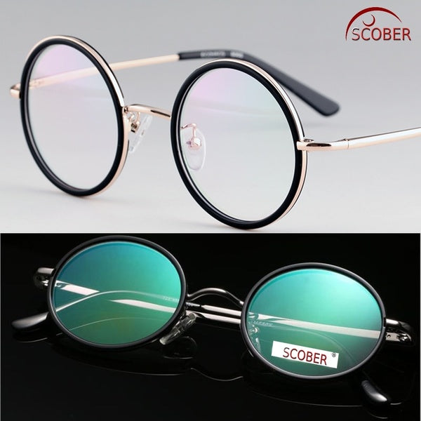 40S Round UPPER CLASS Senator's Antireflection Coated Reading Glasses Titanium Alloy Spectacles 0.75 1 1.25 1.5 1.75 2 2.25 2.5 2.75 to 4