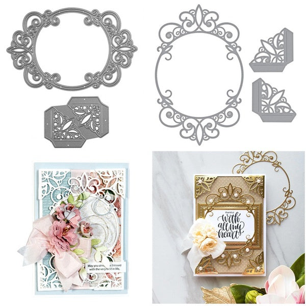 Cutting Die Cutting Die Metal Embossing Paper Art Scrapbook Cutting Template DIY Corner Frame Greeting Card