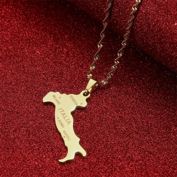 Italie carte ville pendentif colliers cartes italiennes bijoux