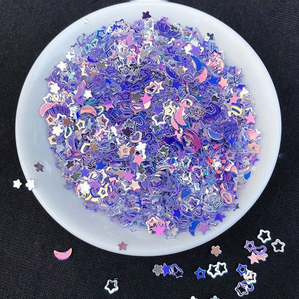 Mix Stars Sequin Butterfly Confetti Sprinkles Glitter Blingbling Materials For Diy Jewelry Making Resin Mold Crafts Filling 10g
