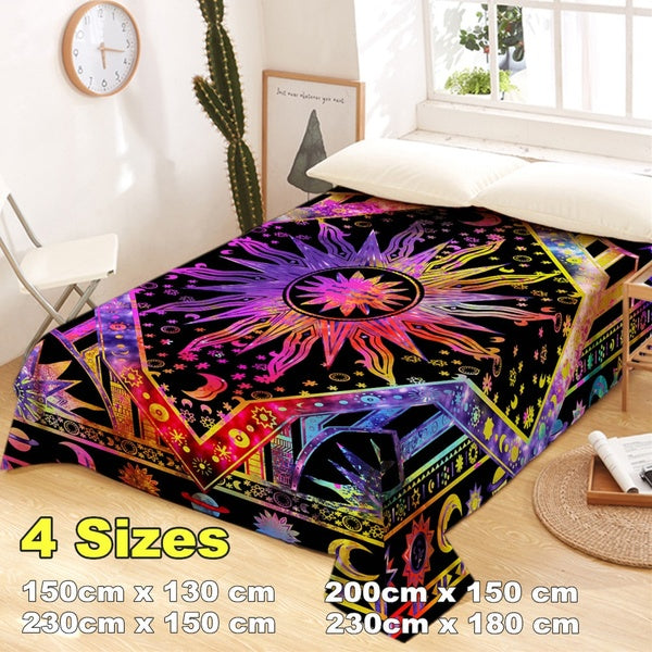 (150x130cm-200x150cm-230x150cm-230x180cm)Indian Mandala Tapestry Hippie Home Decorative Big Sun Wall Hanging Tapestries Boho Table Cloth Bedding Shee