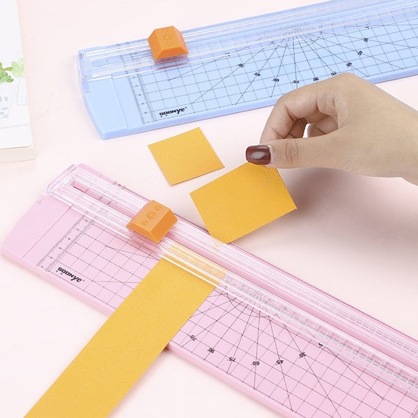 Paper Cutter Cutting Mat Machine Office Supplies Photo Label Art Painting Trimmer Scrap booking Tools Ruler Hidden Blade