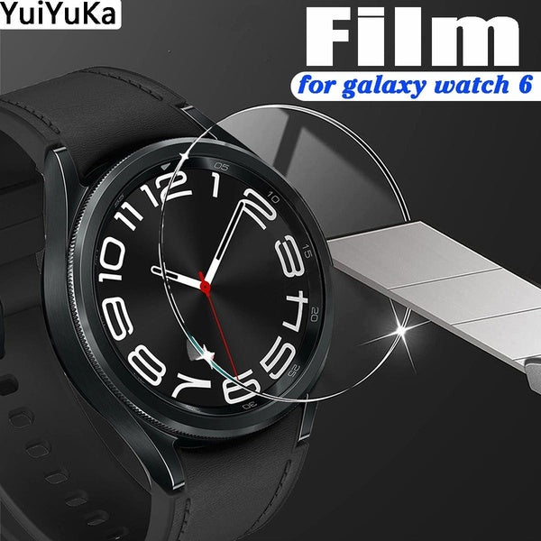 YuiYuKa Tempered Glass Screen Protector for Samsung Galaxy Watch 6 40mm 44mm Galaxy Watch 6 Classic 43mm 47mm, HD Clear Film Hydraulic Accessories fo