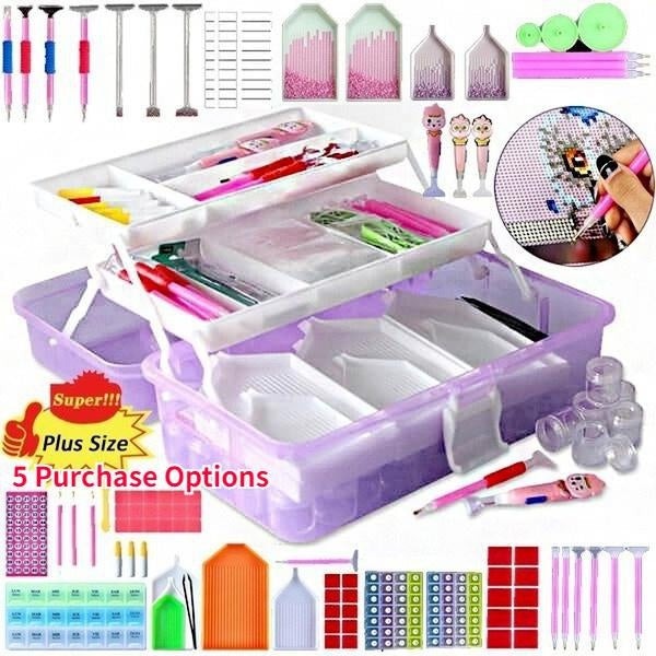 Diamond 5D Painting Tools and Accessories Kits DIY Painting Cross Stitch Craft Tool Art Embroidery Fitting Kit 27-54-74-111-117Pcs Matron Inn