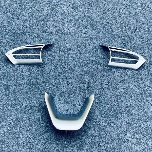 For Toyota Yaris Cross hybrid 2020 2021 2022 2023 Steering Wheel Cover Molding Trim Decoration Frame 3pcs-set