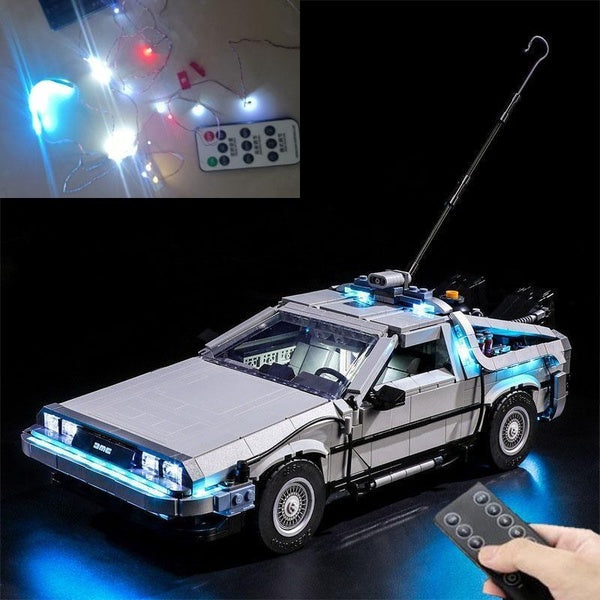 USB Light Kit for Lego 10300 Back Future Brick Building Set-Not Include Lego Model