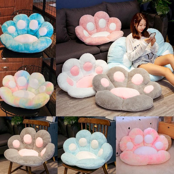 Paw Pillow Animal Seat Cushion Stuffed Small Plush Sofa Indoor Floor Home Chair Decor Gift