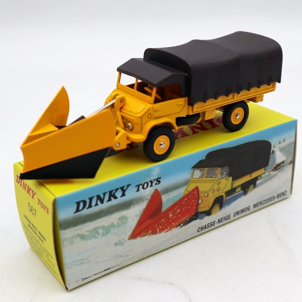 Atlas Dinky 567 CHASSE-NEIGE Unimog Snowplough Diecast Models Limited Auto Car Gift Collection