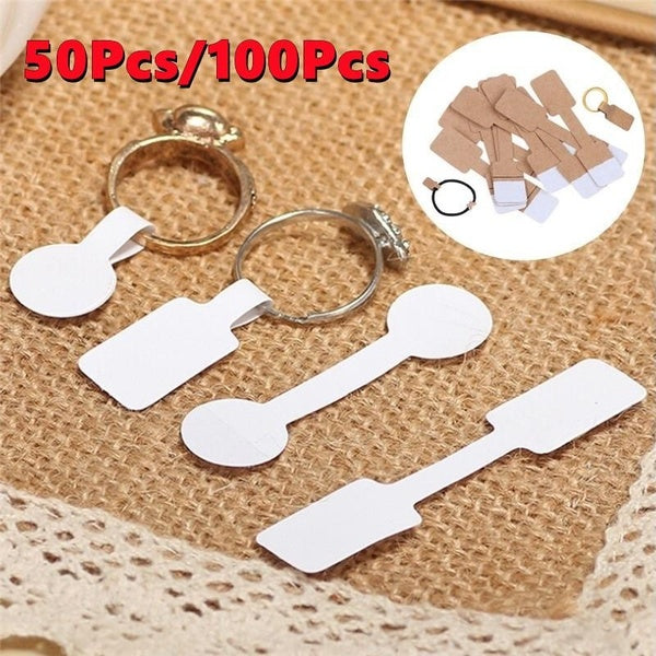100-50pcs-bag Blank Paper Price Tags Stickers for Craft Necklace Ring Bracelet Price Labels Tags Display Jewelry Making Findings