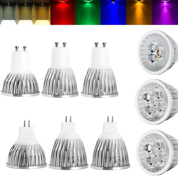 Ranpo Dimmable LED Spotlight Bulb GU10 MR16 9W 12W 15W 110V 220V 12V Lamp 8 Colors