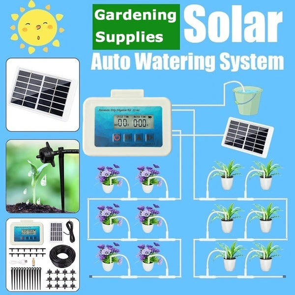 2020 New Upgrade Auto Watering Gardening Supplies Hydroponic Kits - Solar Automatic Watering System Timer Automatic Irrigation For Garden Grow Tent I