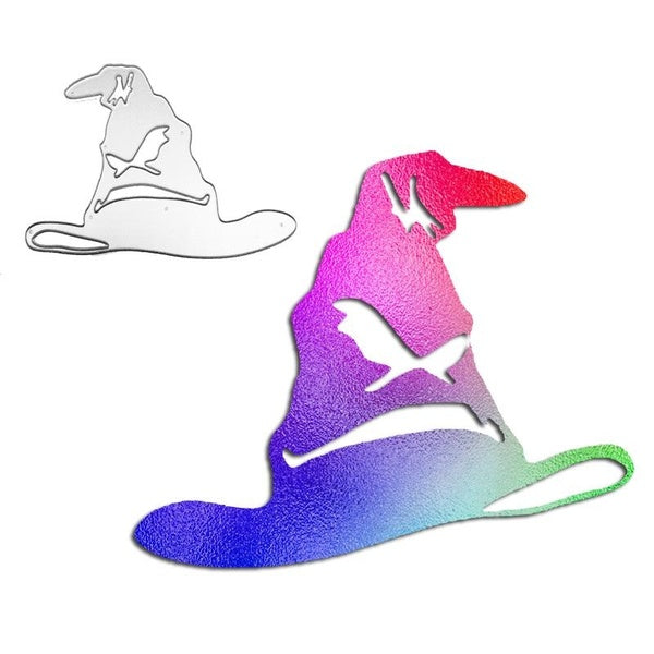 A Witch's Hat Design Metal Cutting Die Stencil for DIY Scrapbooking Album Photo Embossing Paper Card Craft Decor