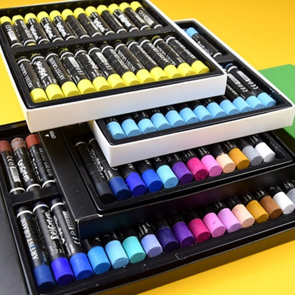 Delgreen Professional 24Colors Soft Oil Pastel Non-Toxic Washable Oil Painting Stick-Pastel-Crayon Drawing Art Supplies
