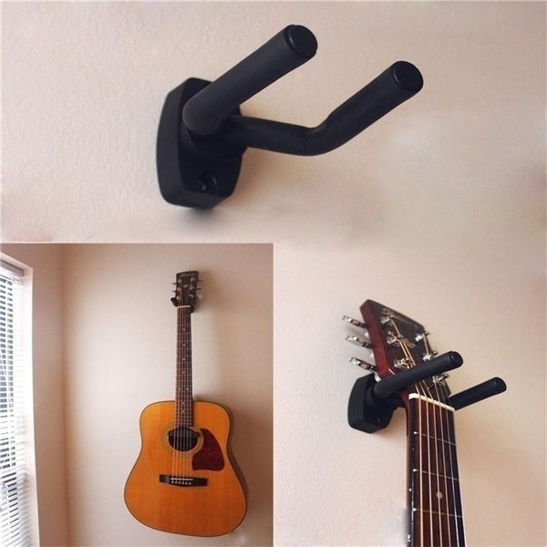 1 Pcs Guitar Hanger Hook Holder Wall Mount Stand Rack Bracket Display Guitar Bass Screws Accessories Matron Inn