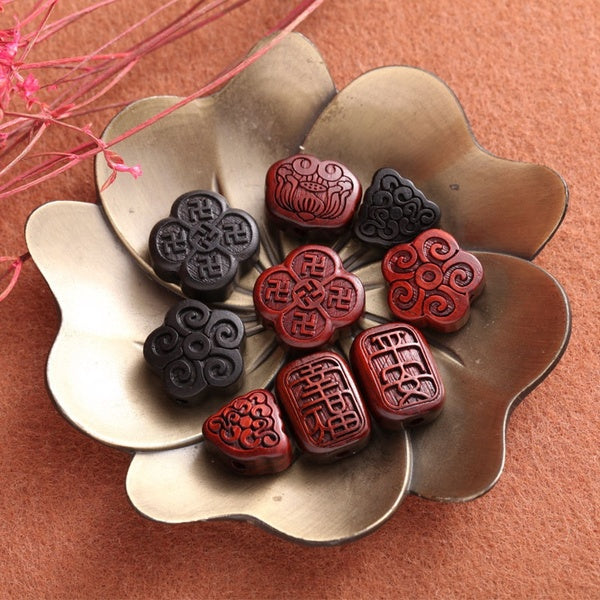 Bois de santal rouge bois de santal noir artisanat en bois bijoux à bricoler soi-même accessoires bouddha perles main chaîne entretoise perles
