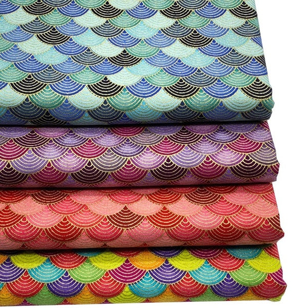 Japanese Kimono Style Fabrics Home DIY Sewing Fabrics Multi-purpose Cotton Fabrics for Clothes Tablecloths Home Textiles