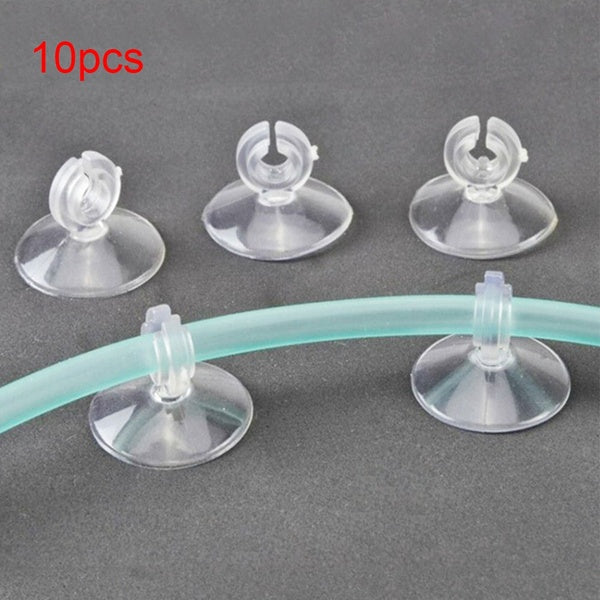 10pcs-lot Plastic Aquarium Suction Cup Holder Fish Tank Sucker Sucker for Fish Tank Pump Airline Tube Holder Aquarium Accessory