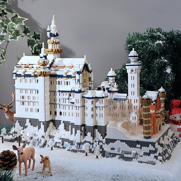 8828pcs Mini City New Swan Stone Castle Building Blocks World Famous Architecture Bricks Educational Toys for Children Gifts