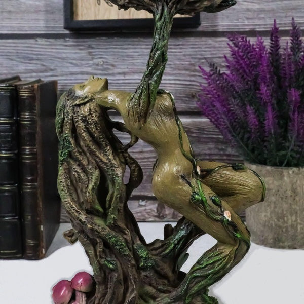 Forest Celtic Greenman Tree Woman Gaia Dryad Ent Goddess Tea Light Candle Holder