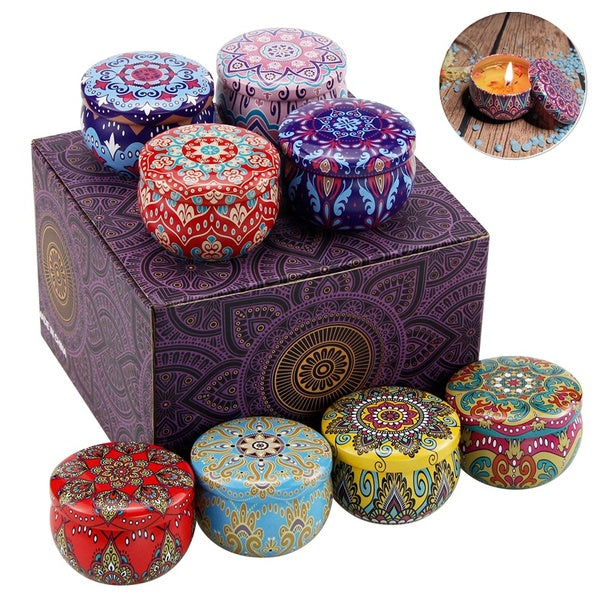 Home Décor Vanilla Lavender Rose Lemon Scented Candles Natural Soy Wax Relaxing Stress Relief for Lover Candlelight Dinner