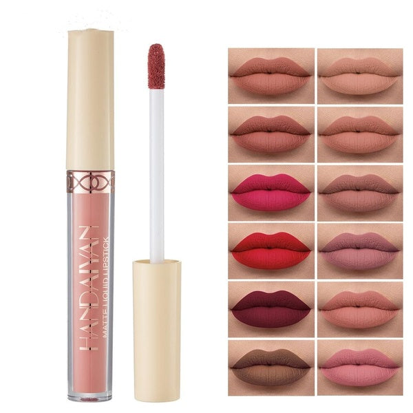 Beautiful Cosmetics Makeup Long-Lasting Beauty Lippie Super Velvet Matte Waterproof Velvet Lip Gloss Lipstick Set Lip Makeup