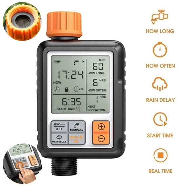 Garden Water Timer Outdoor Automatic Watering Device Garden Irrigation Watering Timer Controller System For Home Garden Yard