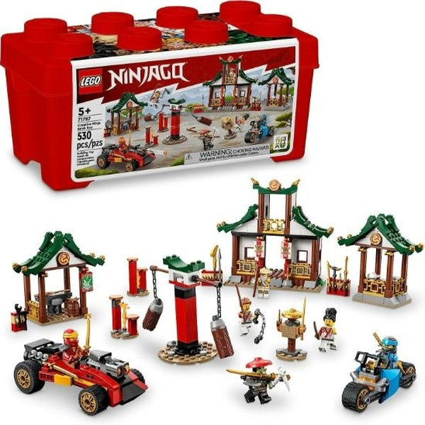 LEGO NINJAGO Creative Ninja Brick Box 71787, Toy Storage, Bricks to Build Dojo, Ninja Car, Motorbike, 6 Minifigures & More, Toys for Kids 5 Plus