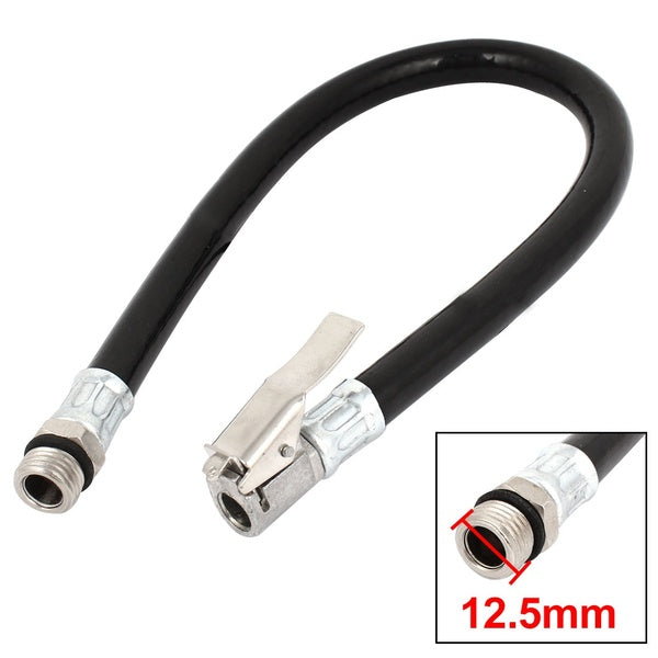 Truck Car Rubber Air Hose Lock on Clip Tire Inflator Tool 12.5mm Thread