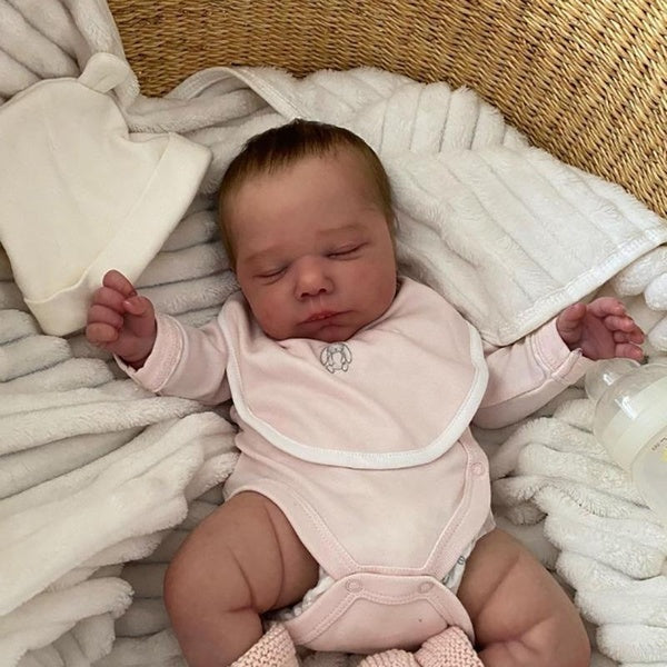 48cm Cute Sleeping Dolls Marley Soft Cotton Body Hand-rooted Hair Baby Toy for Girls Gift