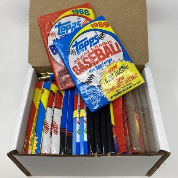 300 Old Vintage Topps Baseball Cards in Sealed Wax Packs Lot or Gift Package