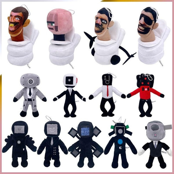 13 Kinds Skobidi Toilet Plush Toys Cute Game Cartoon Anime Doll Soft Plushie Stuffed Pillow For Kid Birthday Christmas Gift