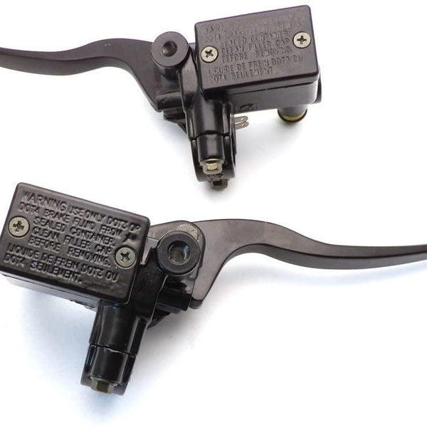 Levier de maître-cylindre de frein trou de miroir pour GY6 50cc 125cc 150cc Scooter Cyclomoteur gauche + droite 8mm