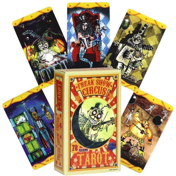 Freak Show Circus Tarot Deck 78 Pcs Paper Manual Card Games