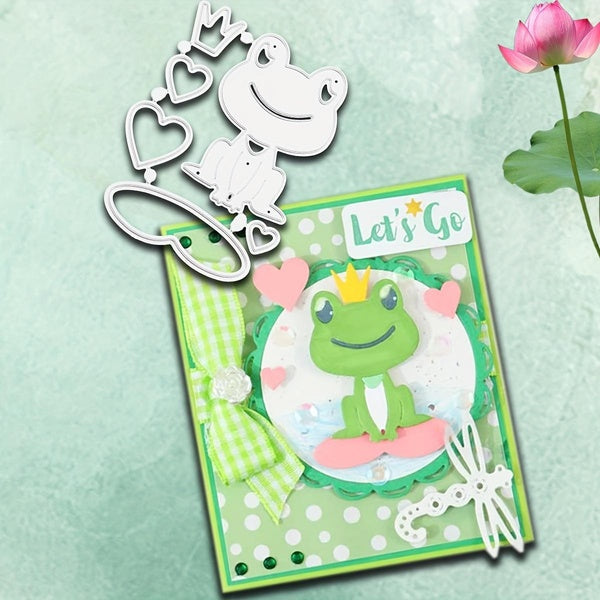 Grenouille métal matrices de découpe découpes gaufrage Scrapbooking découpe de papier cartes de voeux artisanat décoratif poinçon pochoir