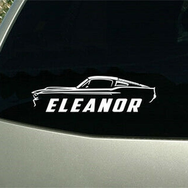 1967 Shelby GT500 Mustang Eleanor car outline sticker decal wall graphic