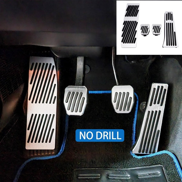 Gas Brake Footrest Pedal No Drill For BMW E90 E91 E92 F10 F11 F06 F12 E83 E89 Z4