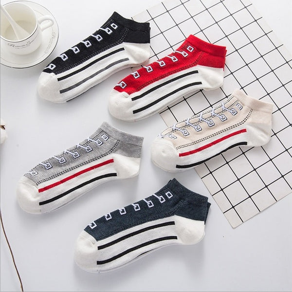New Comfortable Cotton Sock Slippers Socks Fashion Simulation Printed Ankle Socks