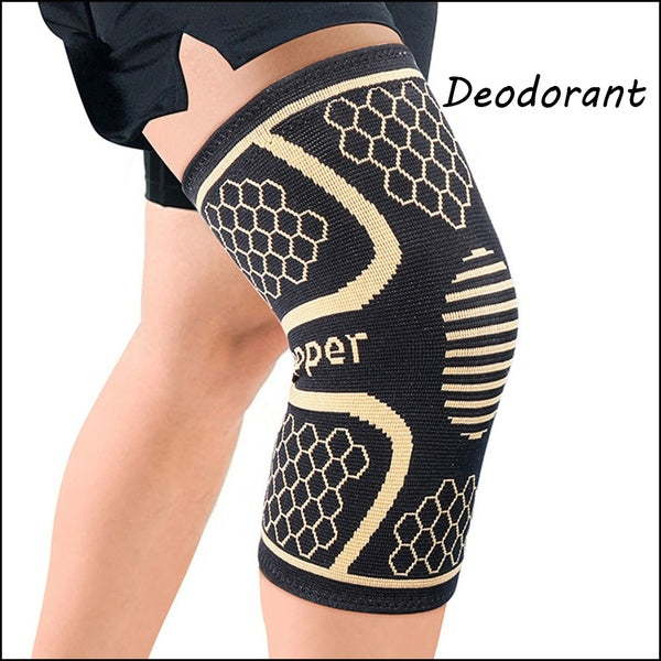 1 Piece Antibacterial and Deodorant Copper Fiber Sport Breathable Knee Guard Protector