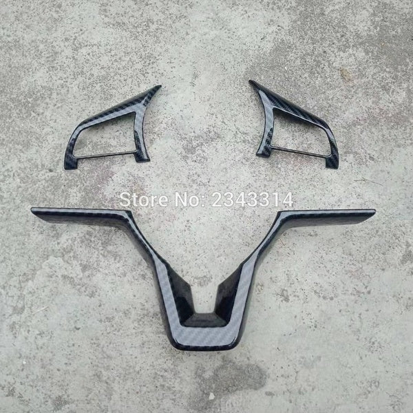 ABS Carbon Fiber Car Steering Wheel Cover Trims Sticker For Nissan X-Trail Xtrail T32 Rogue Kicks 2017 2018 2019 Note Qashqai J11 Juke Altima 2019 20