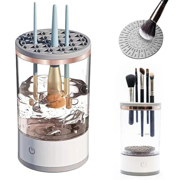 New Electric Makeup Brush Cleaner Cosmetic Brush Cleaner Dryer Machine Automatic USB Plug in Make Up Brushes Cleaner Spinner Storage Tools