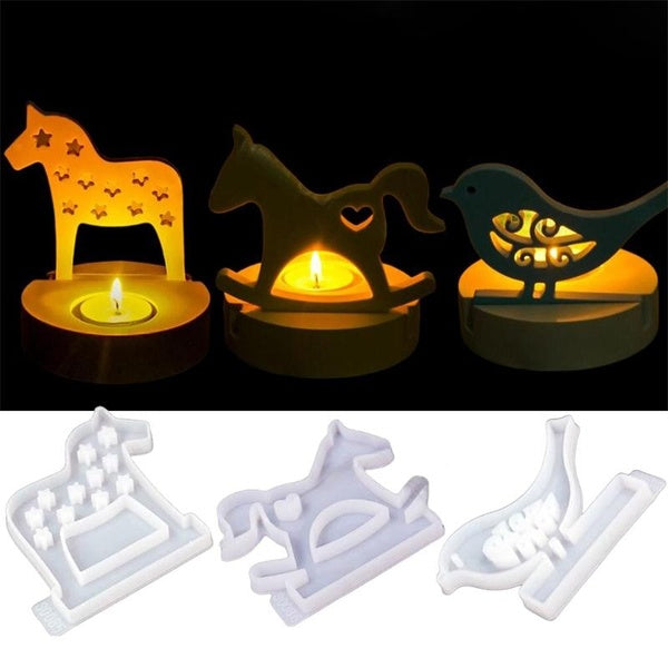 Horse Bird Insert Holders Silicone Molds
