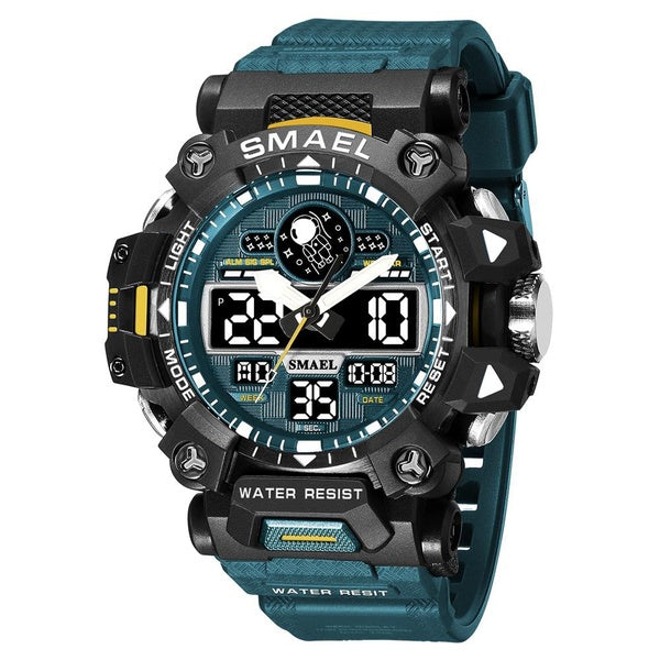SMAEL Men Military Sport Electronics Quartz Watches Dual Display Waterproof LED Light Digital Watch for Man 8078